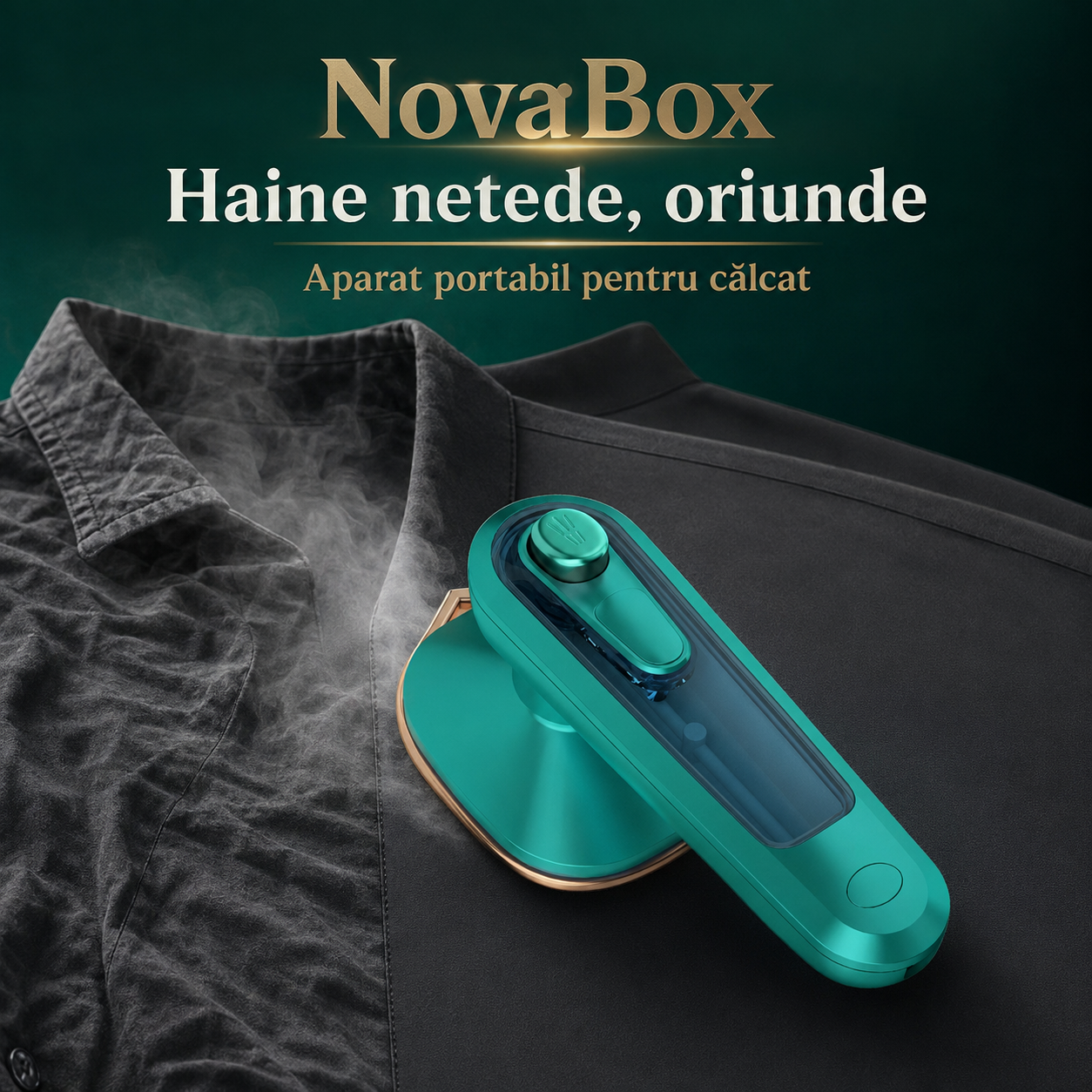 Mini Fier de Călcat Portabil NovaBox – Compact și Ușor de Utilizat, Ideal pentru Haine și Călătorii