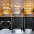 Lampă 3D Creativă cu Mesaj Personalizabil - Cadoul Ideal pentru Cei Dragi