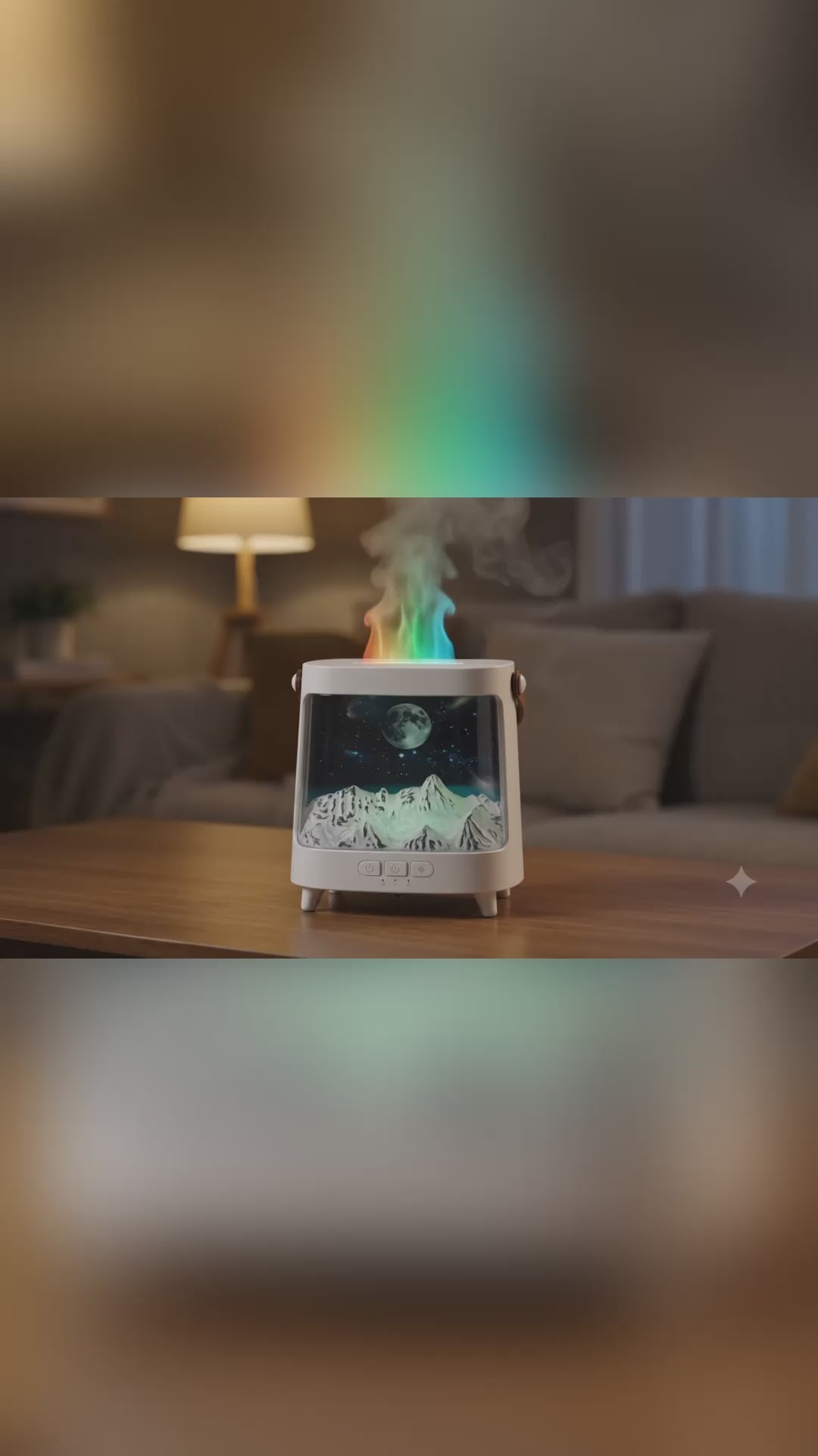 Aparat de Aromaterapie NOVABOX Galaxy – Difuzor cu Simulare de Flacără și Lumini Ambientale